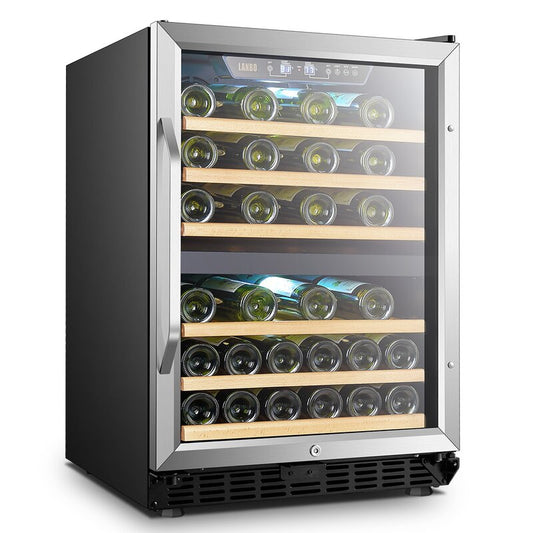 Lanbo 24" Wide, 46 Bottle Dual Zone Wine Cooler