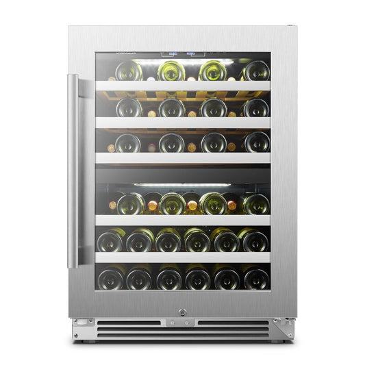LanboPro 24" Wide, 44 Bottle Dual Zone Wine Cooler