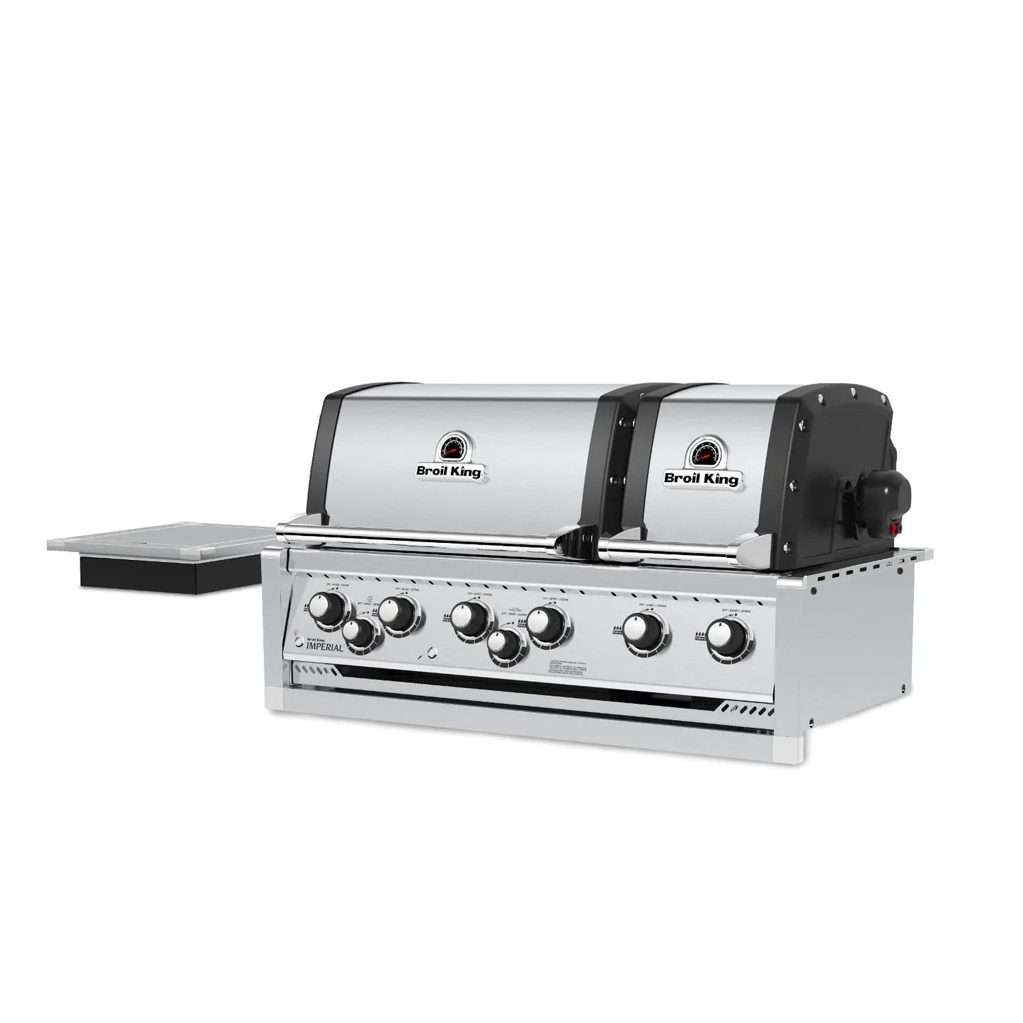 Broil King Imperial S 690i 6-Burner Built-In Gas Grill - With Rotisserie & Side Burner - Stainless Steel - 957084 LP / 957087 NG