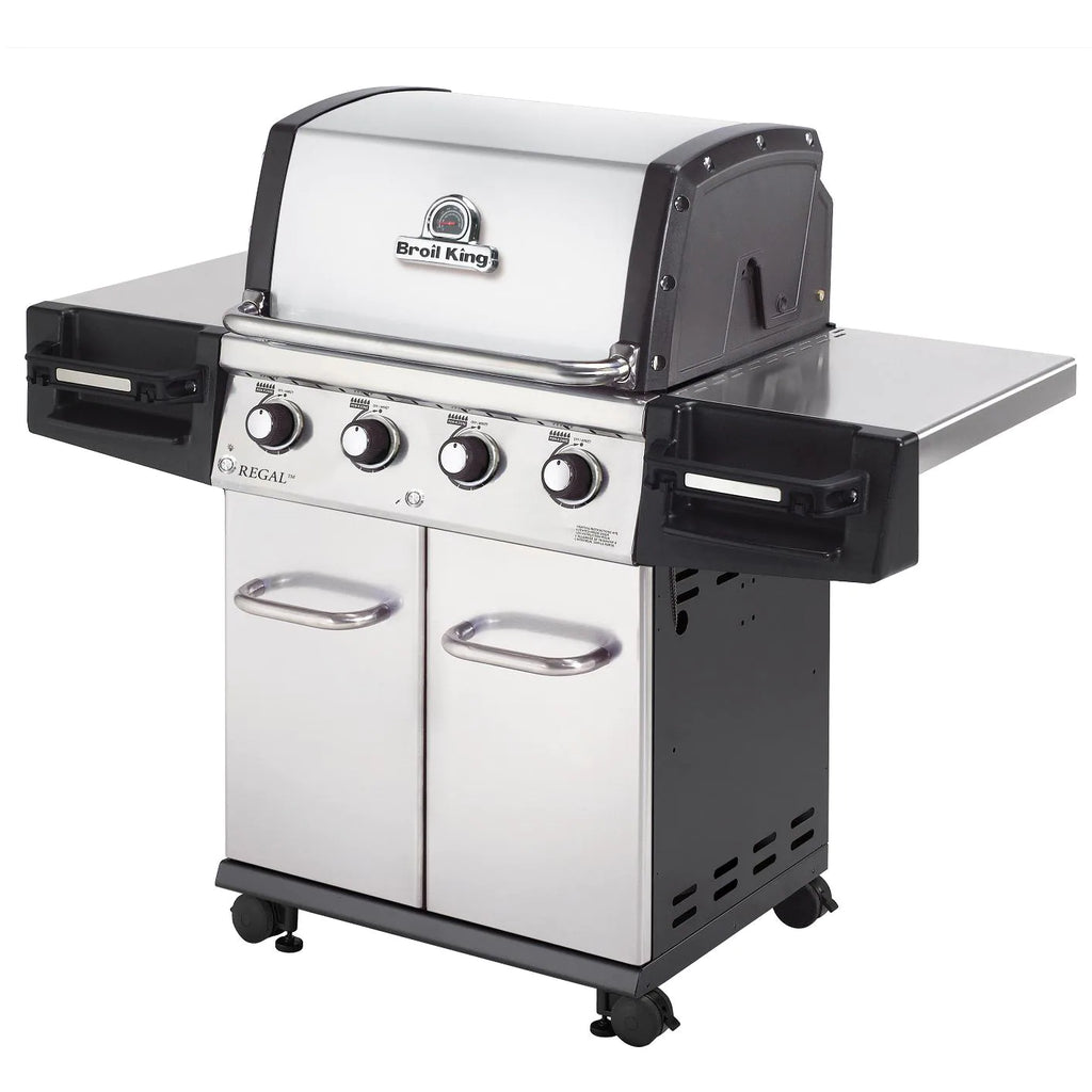 Broil King Regal S420 PRO 4-Burner Gas Grill - With Rotisserie & Side Burner - Stainless Steel - 956314 LP / 956317 NG