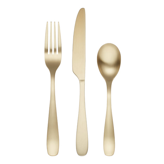 Eliana Champagne 12-Piece Flatware Set