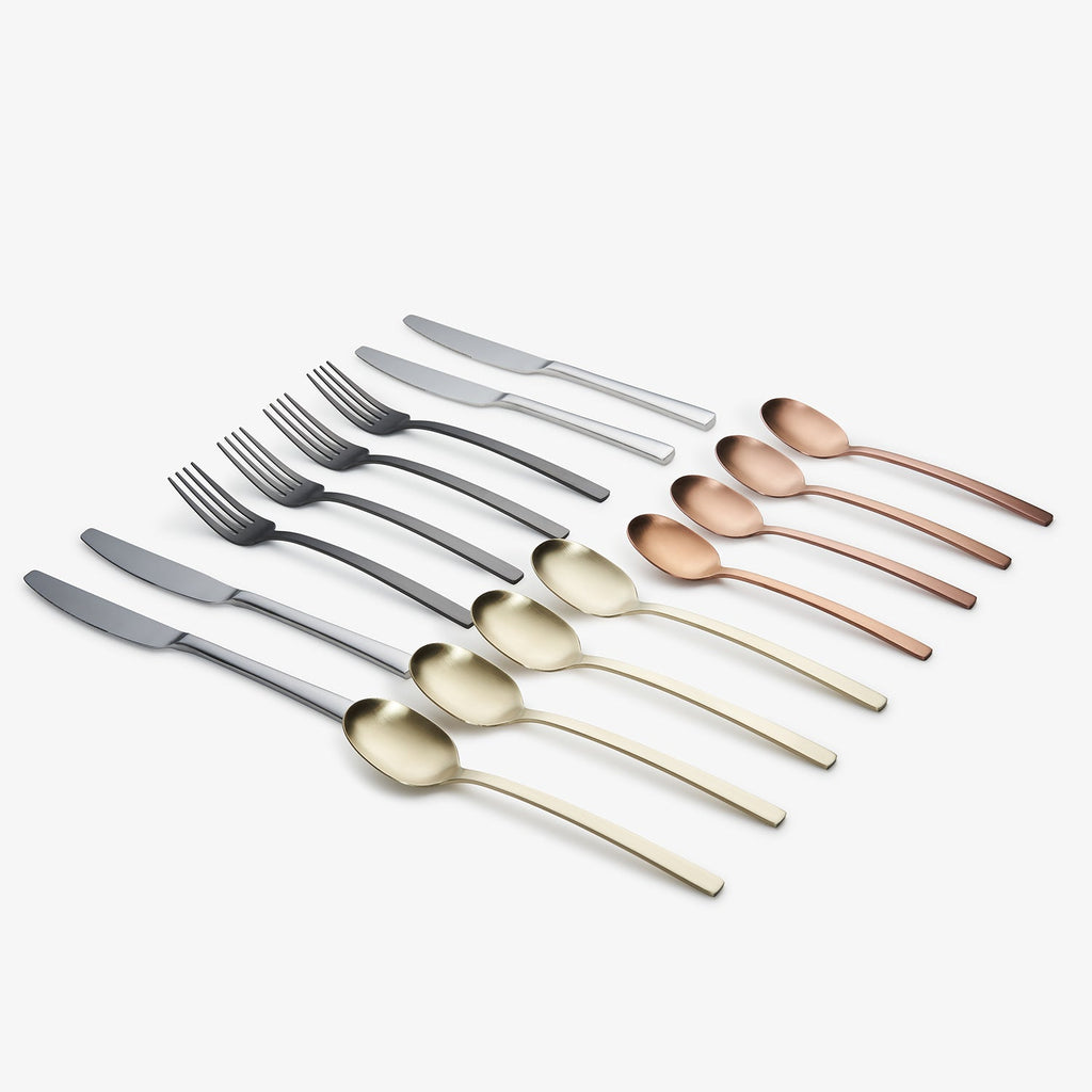 Beacon Multi-Color Satin 16-Piece Flatware Set