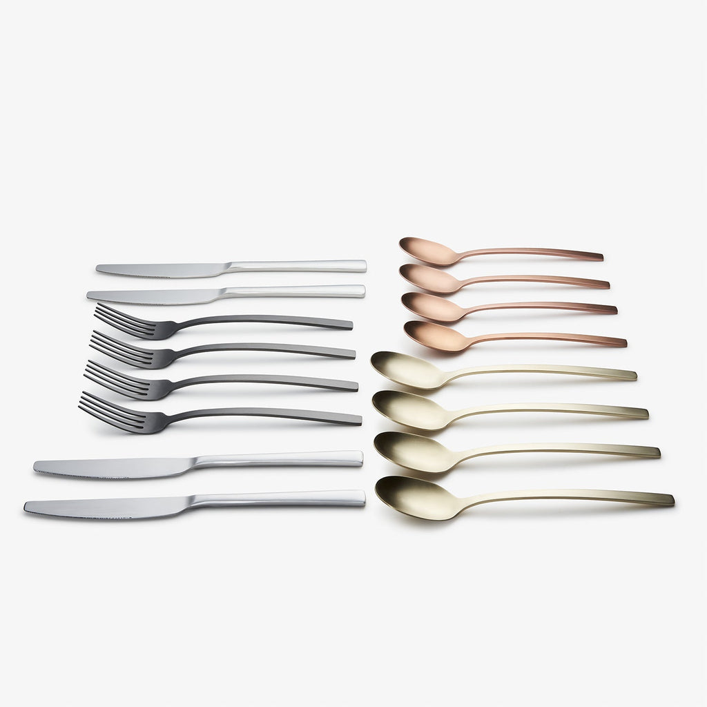 Beacon Multi-Color Satin 16-Piece Flatware Set