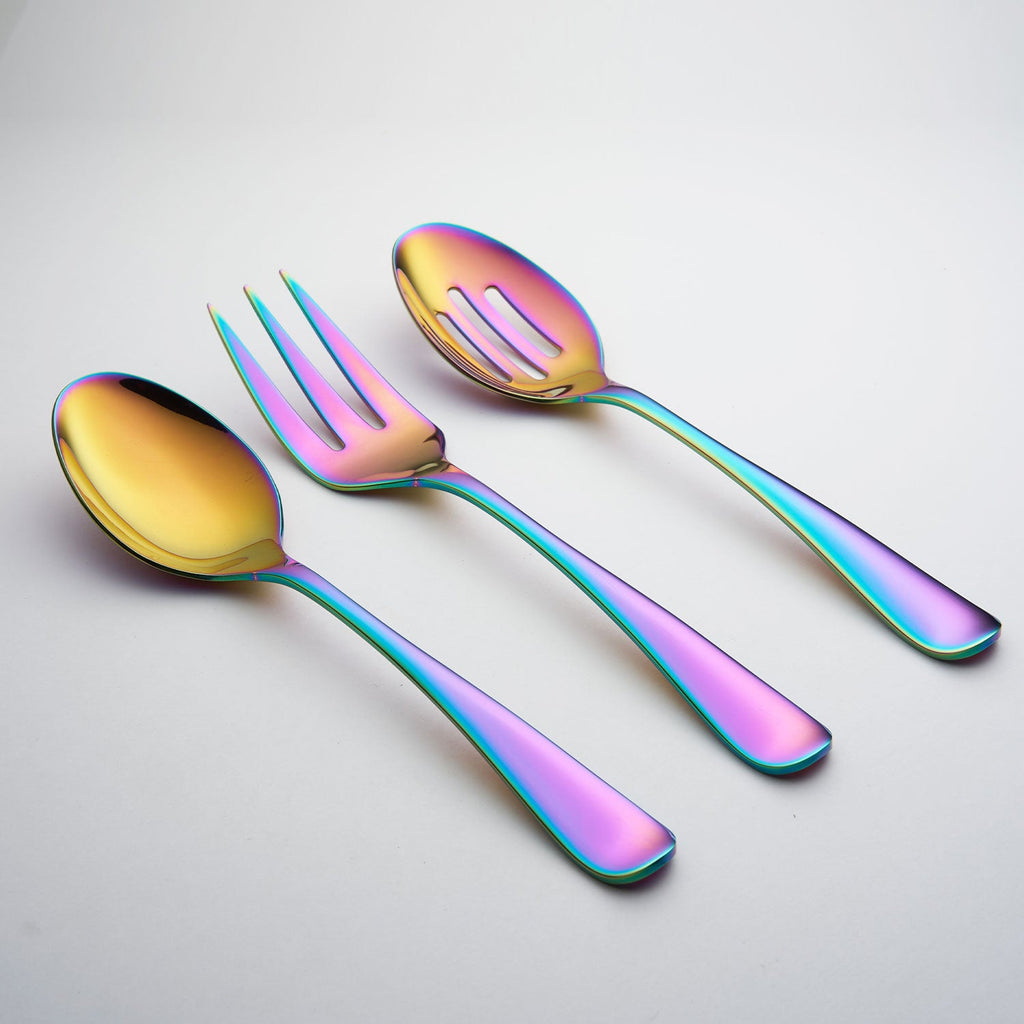 Rhiannon Rainbow Mirror 3-Piece Serve Set