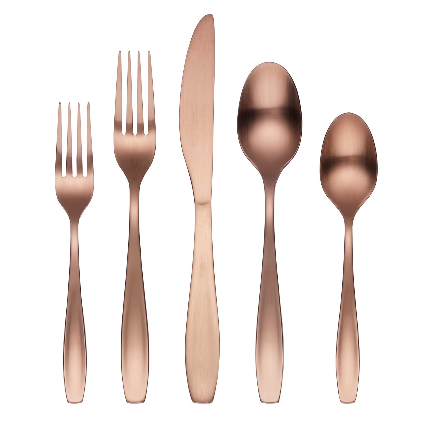 January Copper Satin 20-Piece Flatware Set