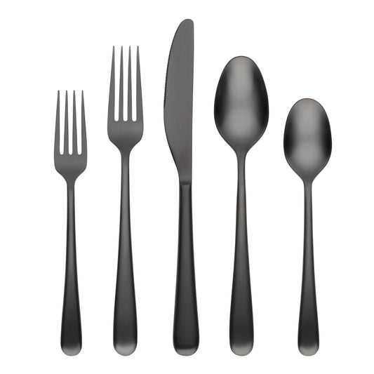 Rafael Black Flatware, 20-Piece Set