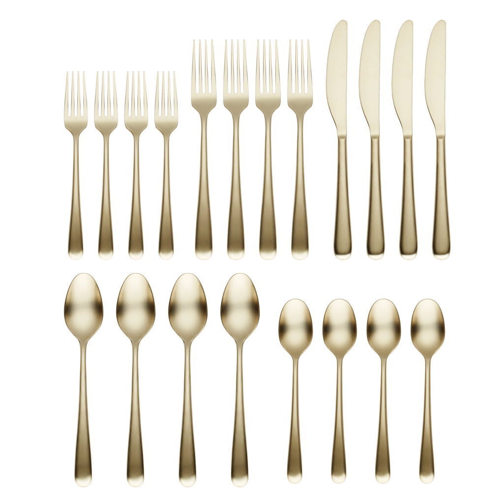 Rafael Champagne Flatware, 20-Piece Set