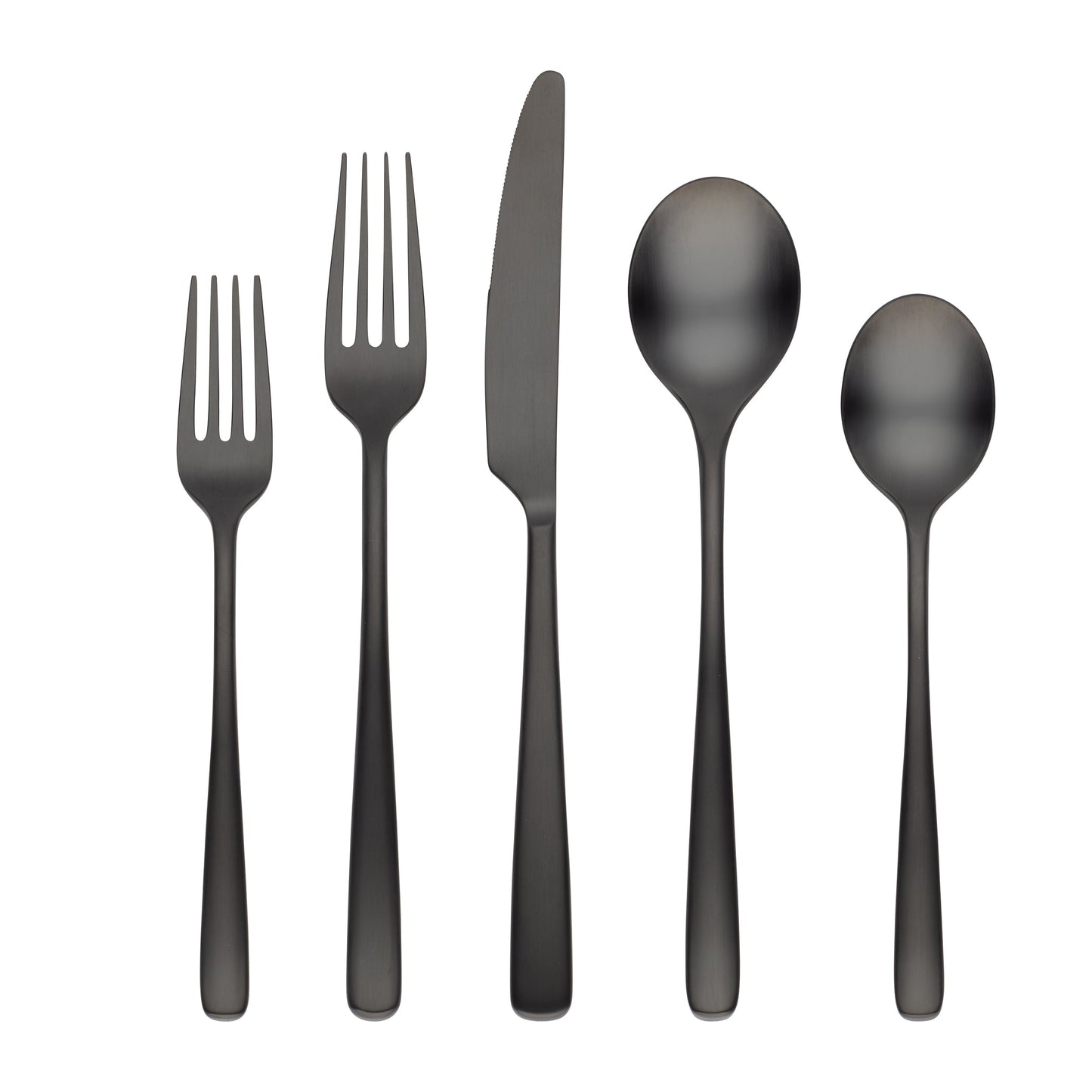 Rise Black 20-Piece Flatware Set