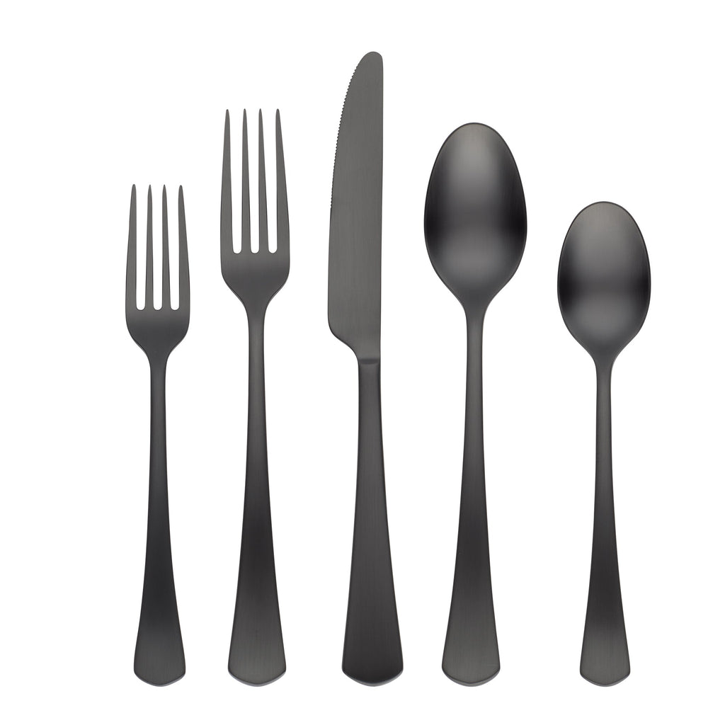 Morgan Black 20-Piece Flatware Set