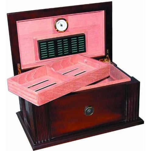 Amalfi Antique Desktop Cigar Humidor | Holds 100 Cigars