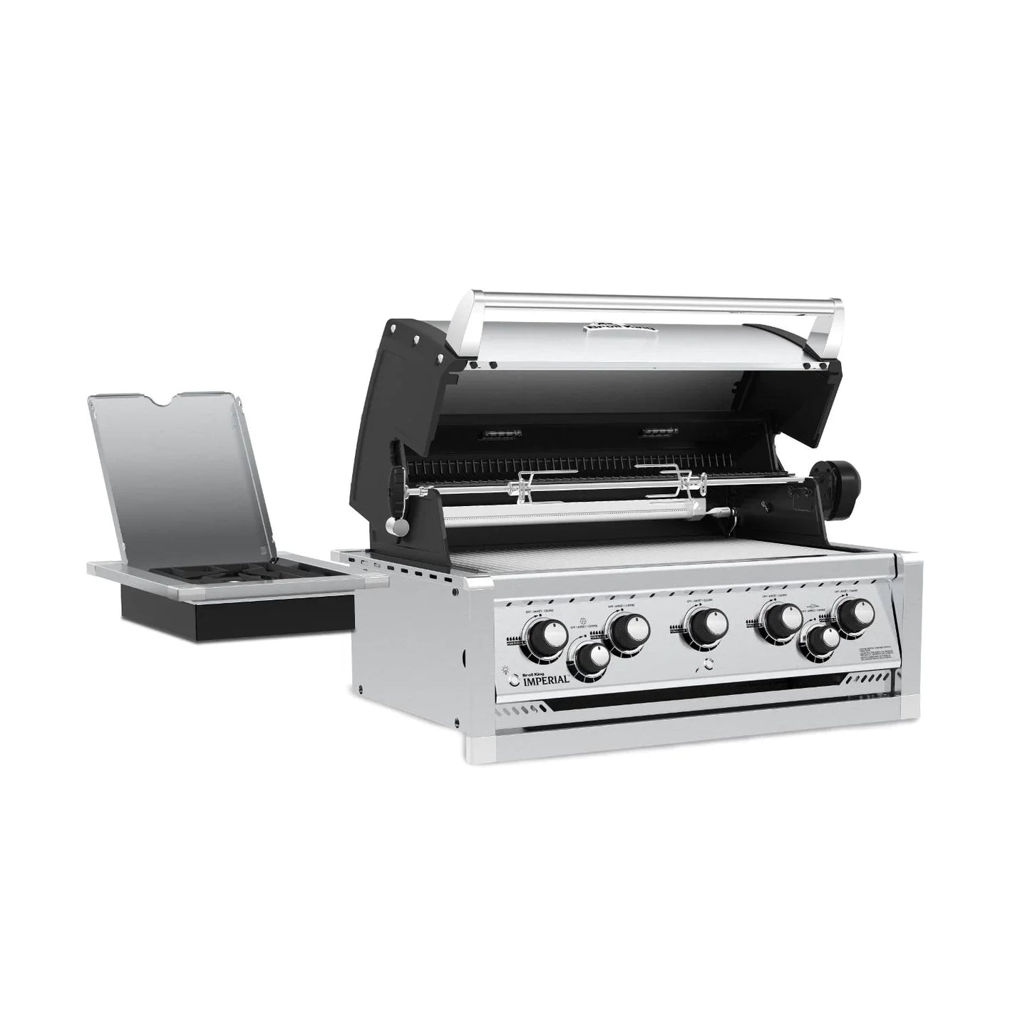 Broil King Imperial 590 5-Burner Built-In Gas Grill - With Rotisserie & Side Burner - Stainless Steel - 958084 LP / 958087 NG