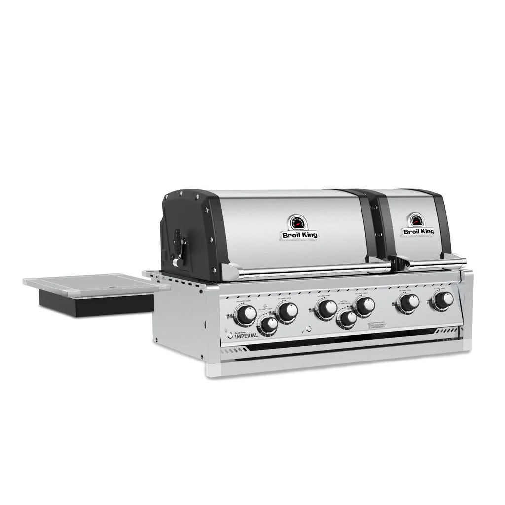 Broil King Imperial S 690i 6-Burner Built-In Gas Grill - With Rotisserie & Side Burner - Stainless Steel - 957084 LP / 957087 NG