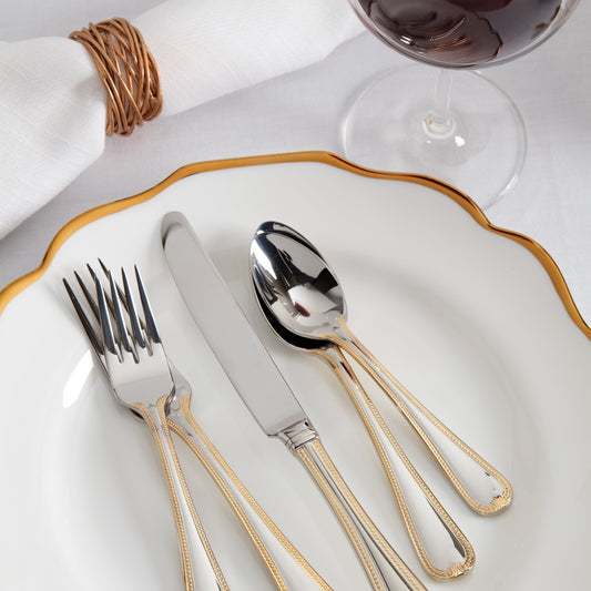 Vintage Jewel Gold 5-Piece Place Setting