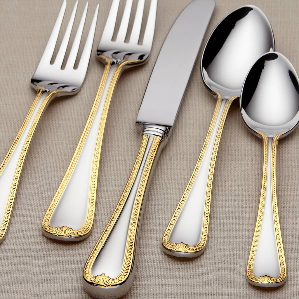 Vintage Jewel Gold 5-Piece Place Setting