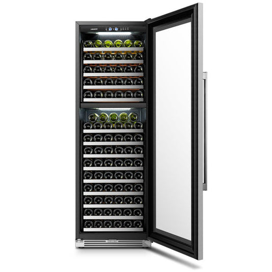 LanboPro 24" Wide, 153 Bottle Dual Zone Wine Cooler