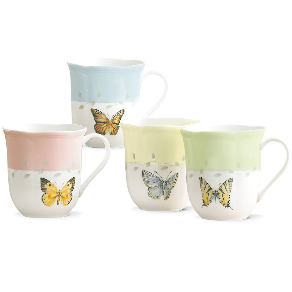 Butterfly Meadow 4-piece Mug Set
