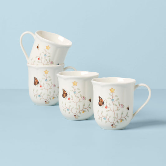 Butterfly Meadow Seasonal Mugs, S/4