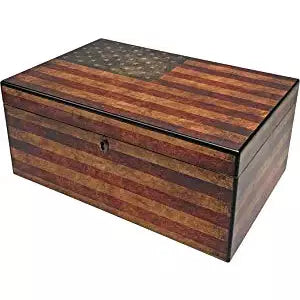 Old Glory with American Flag Finish | Holds 100 Cigars