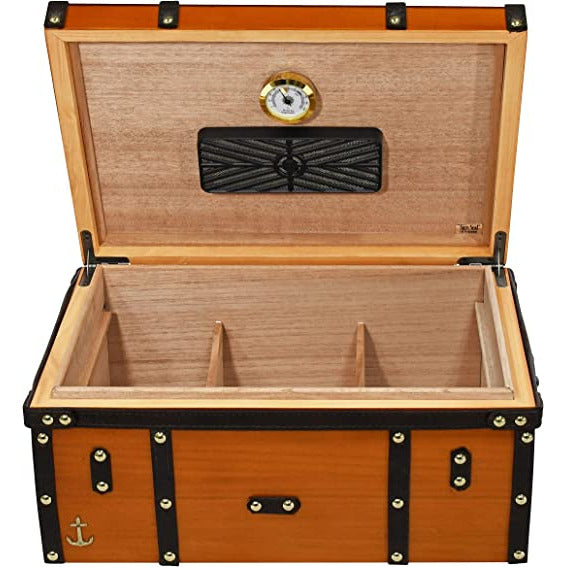 Gold Rush Desktop Cigar Humidor | Holds 125 Cigars