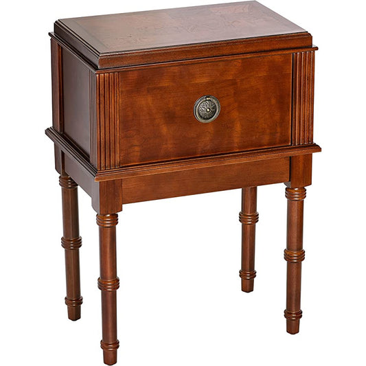 San Marco Antique Cigar Humidor Table | Walnut Finish | Holds 300 Cigars