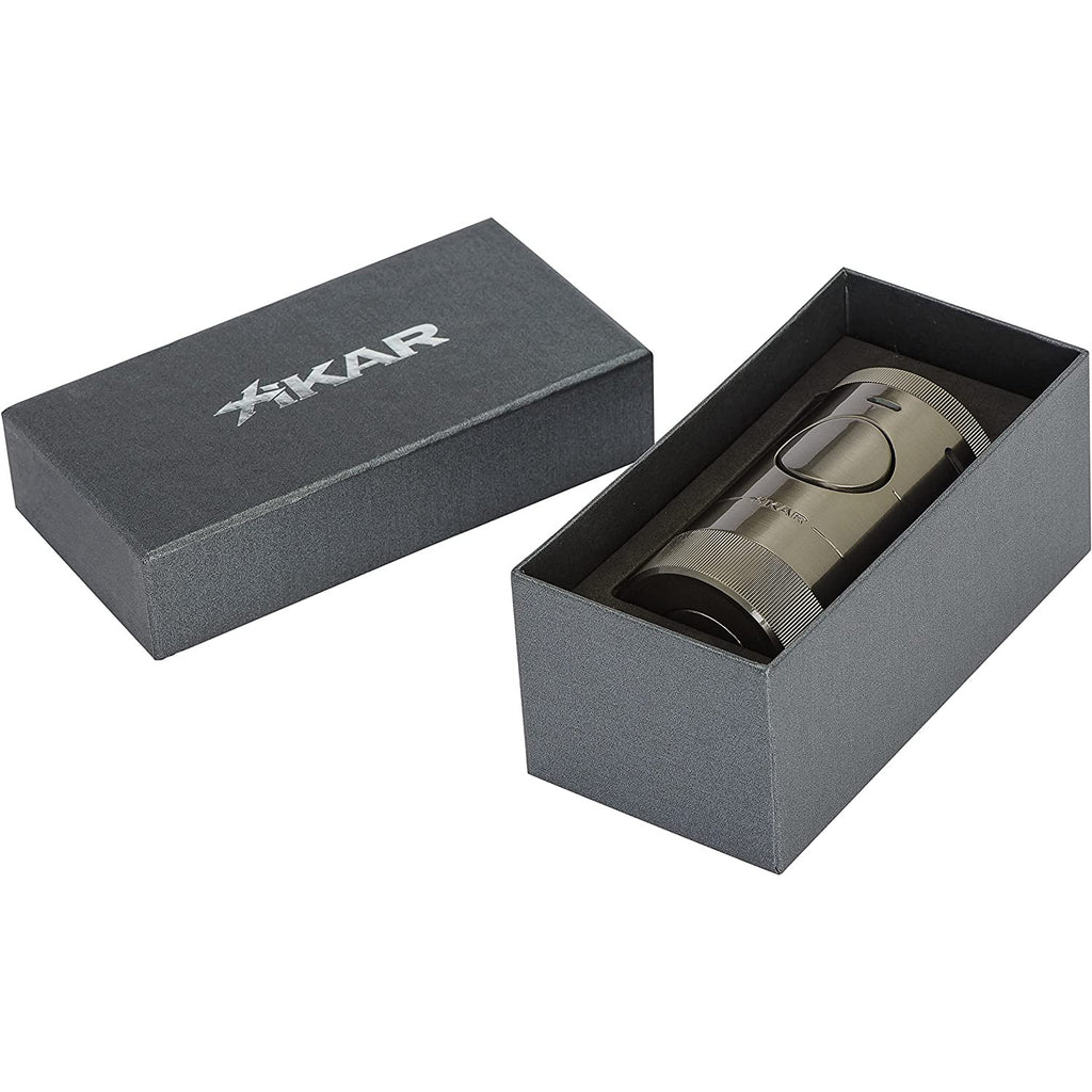 Xikar Volta Tabletop Lighter | Square Quad Flame