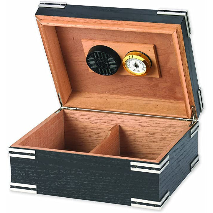 Ironside (Sm) Desktop Cigar Humidor | Holds 50 Cigars