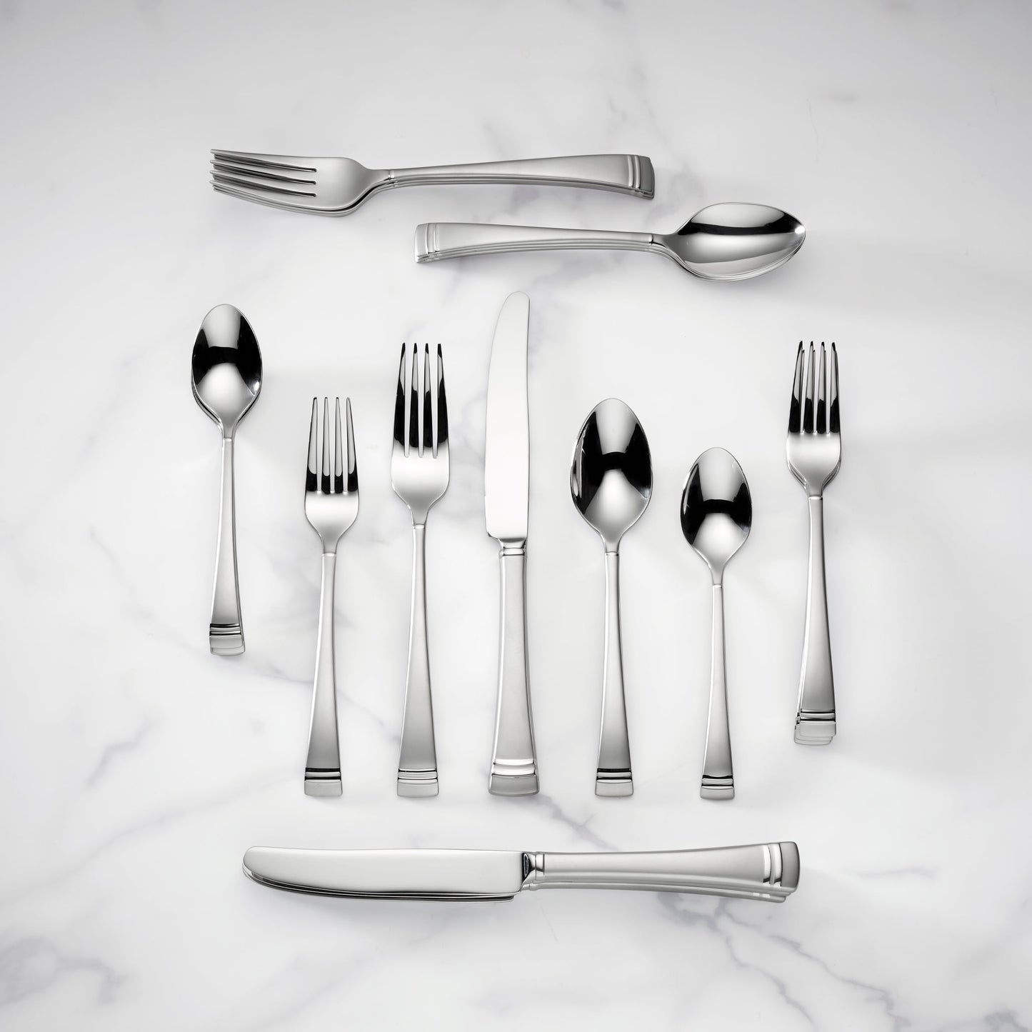 Federal Platinum Frosted 20pc Flatware Set