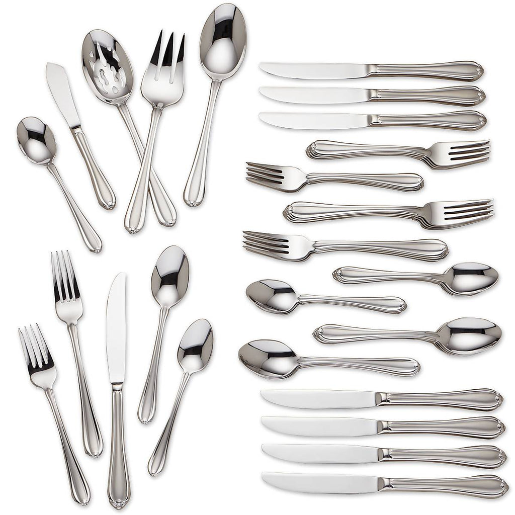 Melon Bud Frosted 45-Piece Flatware Set