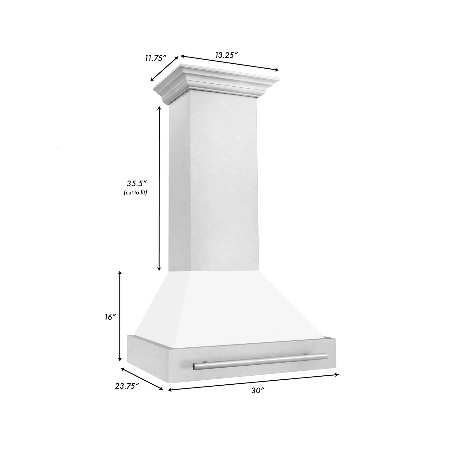 ZLINE 8654 Durasnow Stainless Steel Wall Mount Range Hood