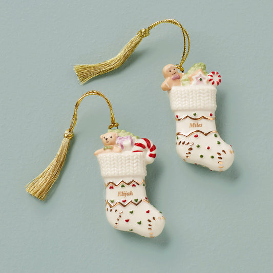 Forever Friends Stocking 2-Piece Ornament Set