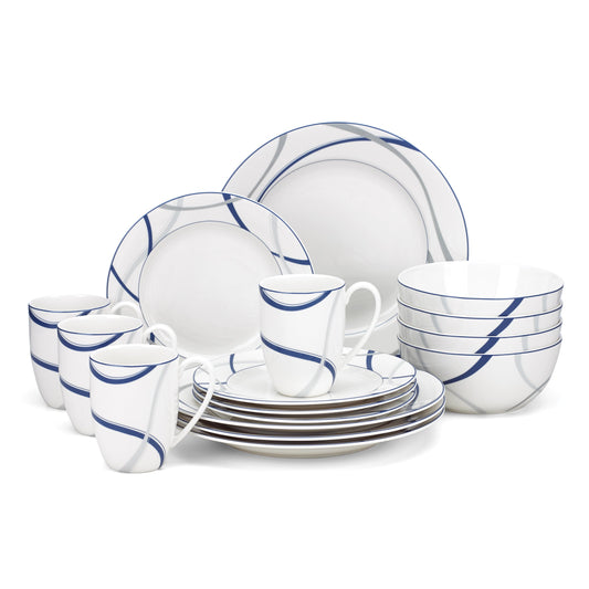 Vibe Blue™ 16-piece Dinnerware Set