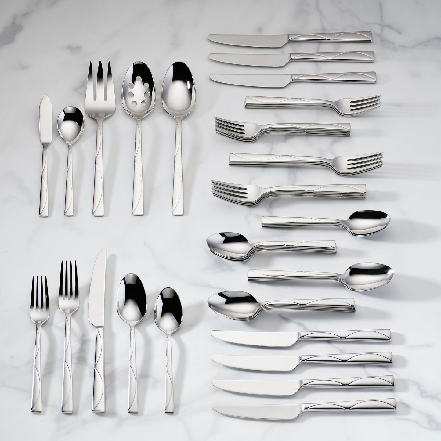 Park Circle 45-Piece Flatware Set