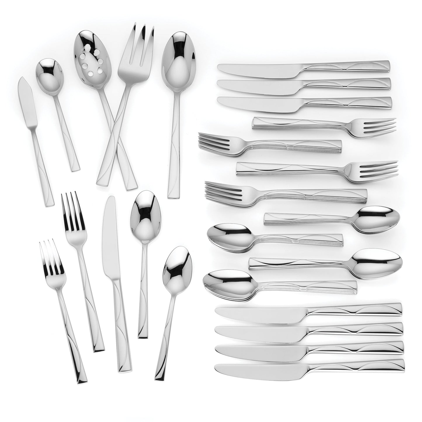 Park Circle 45-Piece Flatware Set