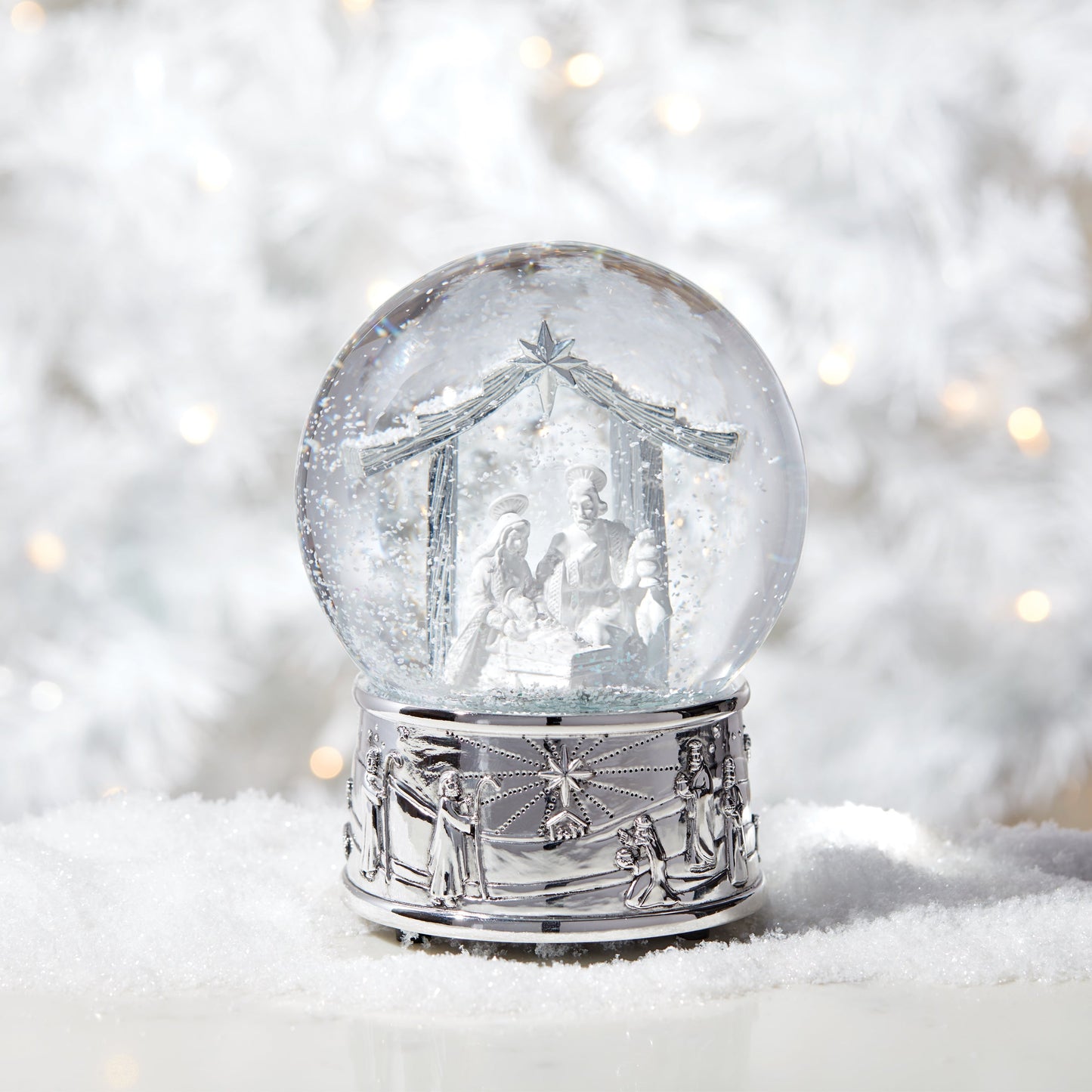 Nativity Musical Snow Globe