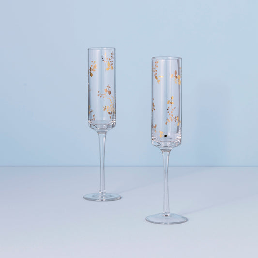 Opal Innocence Flourish 2-Piece Toasting Flute Set