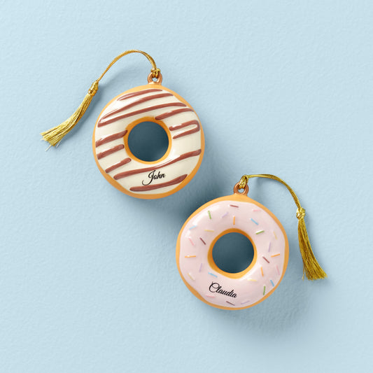 Forever Friends Donut 2-Piece Ornament Set