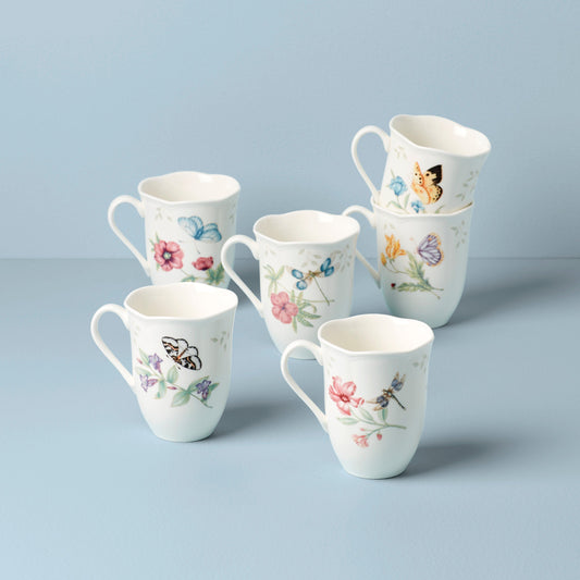 Butterfly Meadow 6-Piece Mug Set