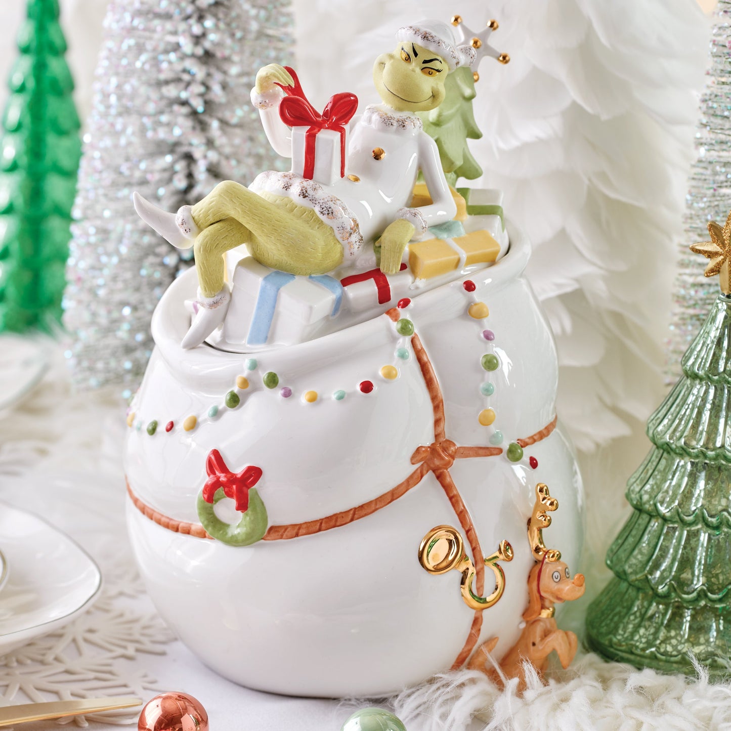 Merry Grinchmas Cookie Jar