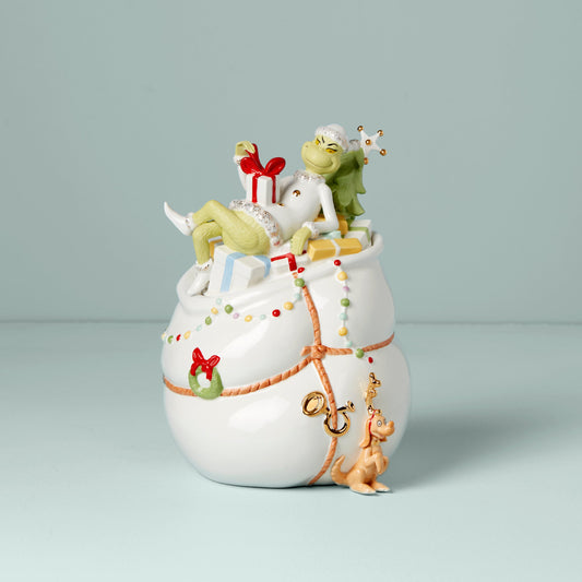 Merry Grinchmas Cookie Jar