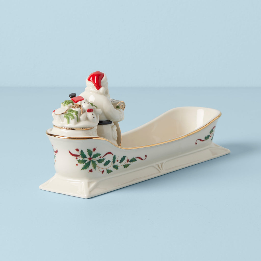 Holiday Santa's Sleigh Cracker Tray