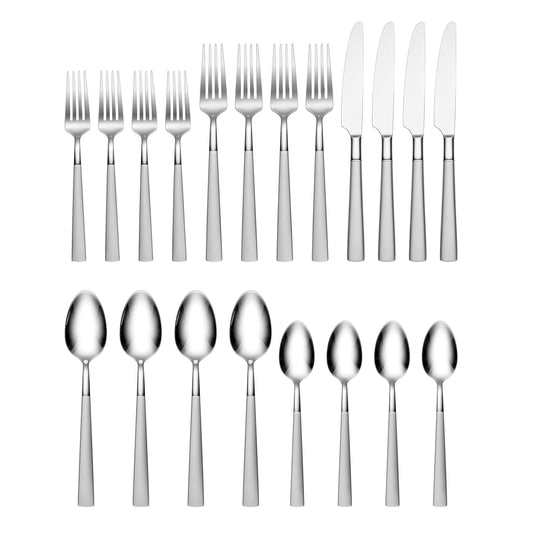 Kenta Frosted 20 Piece Flatware Set