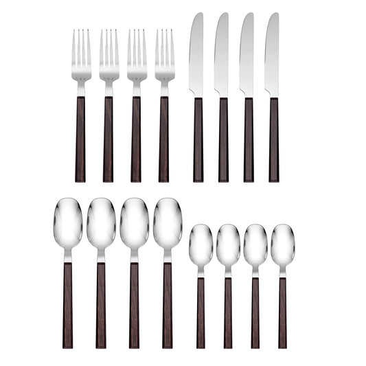 Henley Brown 16 Piece Flatware Set