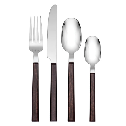 Henley Brown 16 Piece Flatware Set