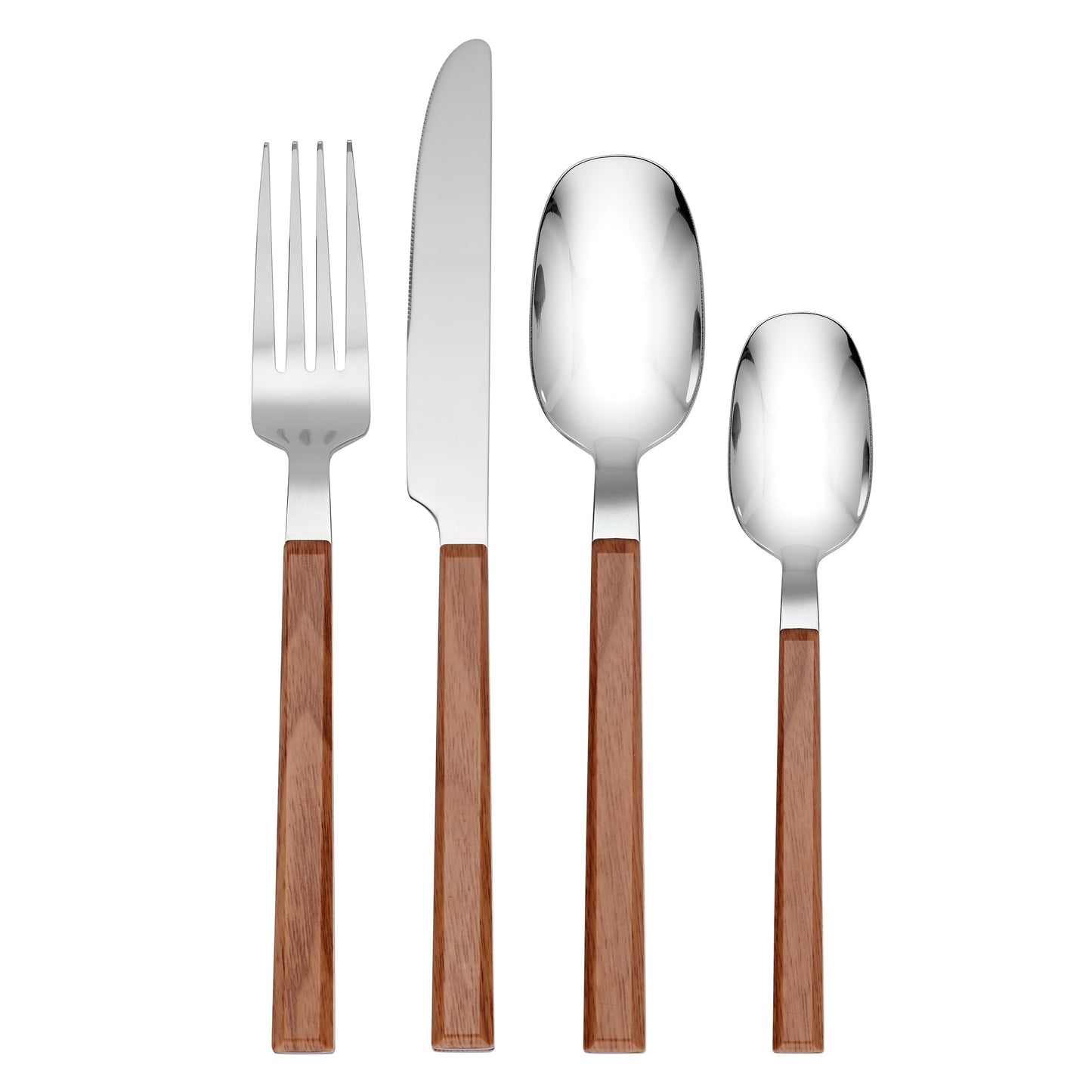 Henley Light Wood 16 Piece Flatware Set