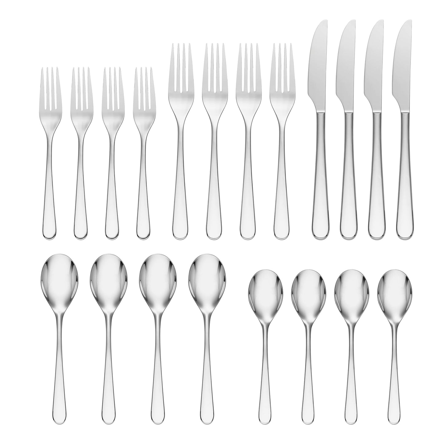 Oneida Kenbrook 20 Piece Everyday Flatware Set