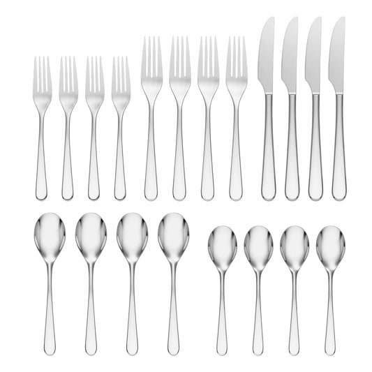 Oneida Kenbrook 20 Piece Everyday Flatware Set