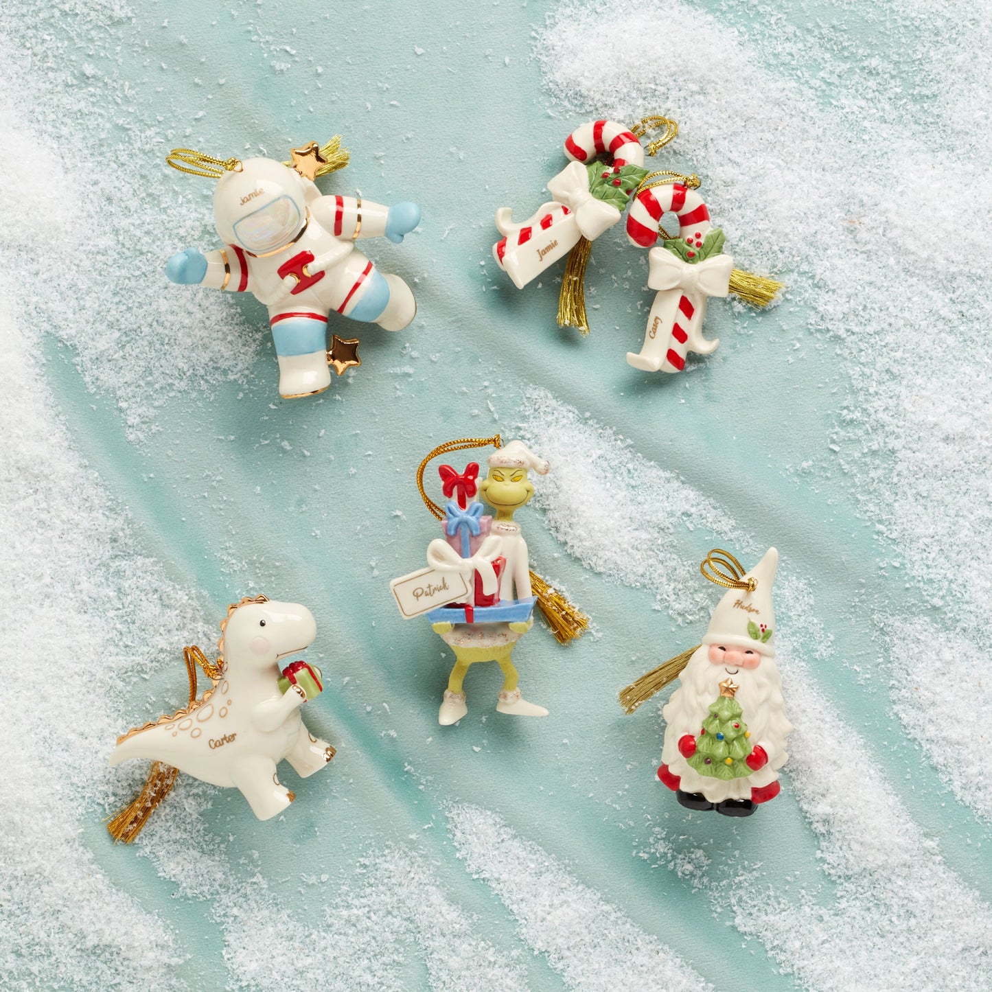 Forever Friends Candy Cane 2-Piece Ornament Set