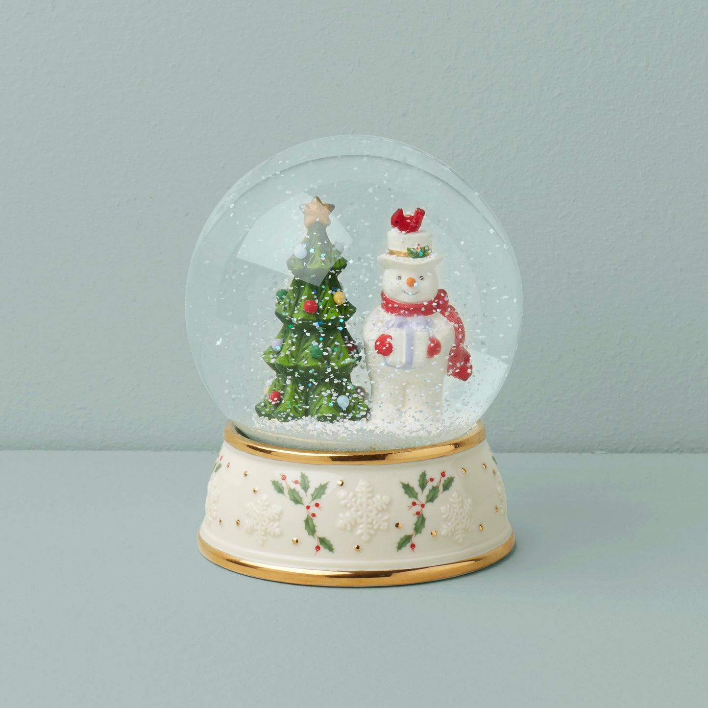 Happy Holly Days Snow Globe