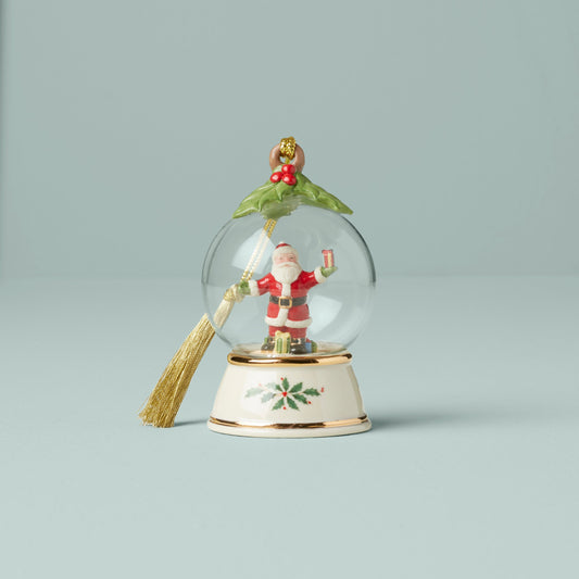 Santa Globe Ornament