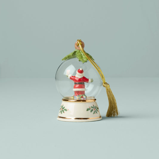 Santa Globe Ornament